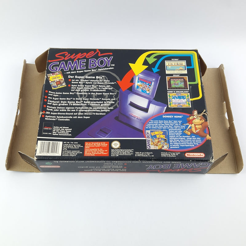 Super Nintendo Accessories: Super Game Boy Adapter - Module Game Advisor OVP SNES