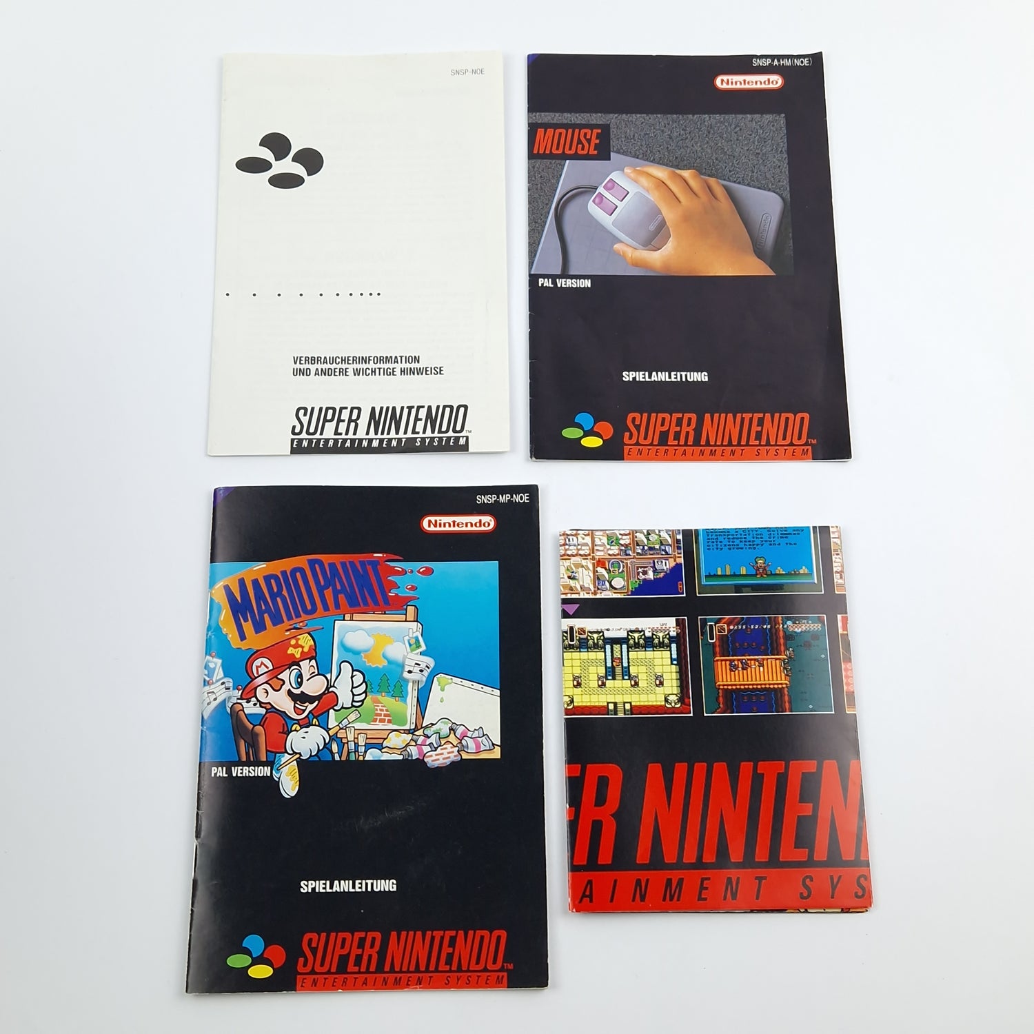 Super Nintendo Spiel : Mario Paint - Modul Anleitung Mousepad Maus OVP SNES NOE