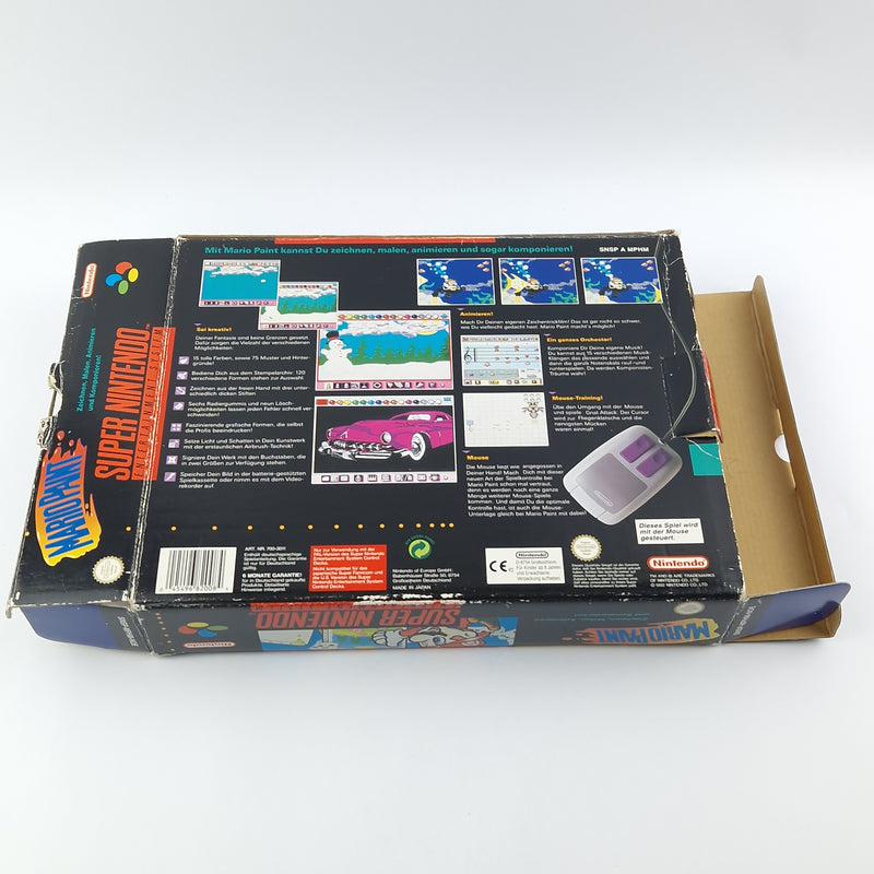 Super Nintendo Spiel : Mario Paint - Modul Anleitung Mousepad Maus OVP SNES NOE