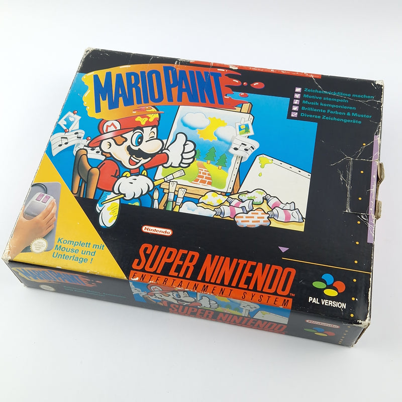 Super Nintendo Spiel : Mario Paint - Modul Anleitung Mousepad Maus OVP SNES NOE