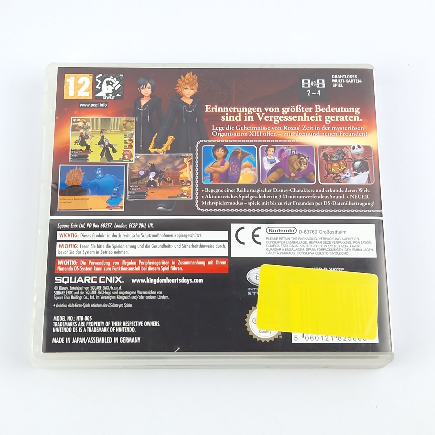 Nintendo DS game: Kingdom Hearts 358/2 Days - Module instructions OVP / 3DS 2ds