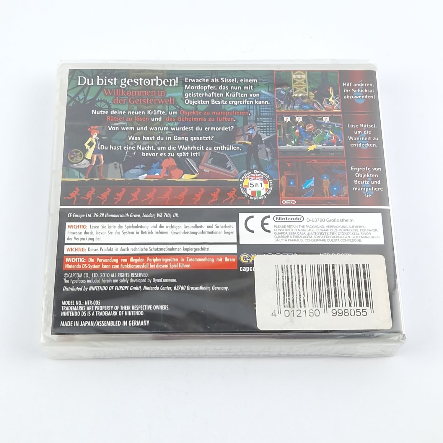 Nintendo DS Game: Ghost Trick - Module Instructions Original Packaging / 3DS 2ds Resealed NEW