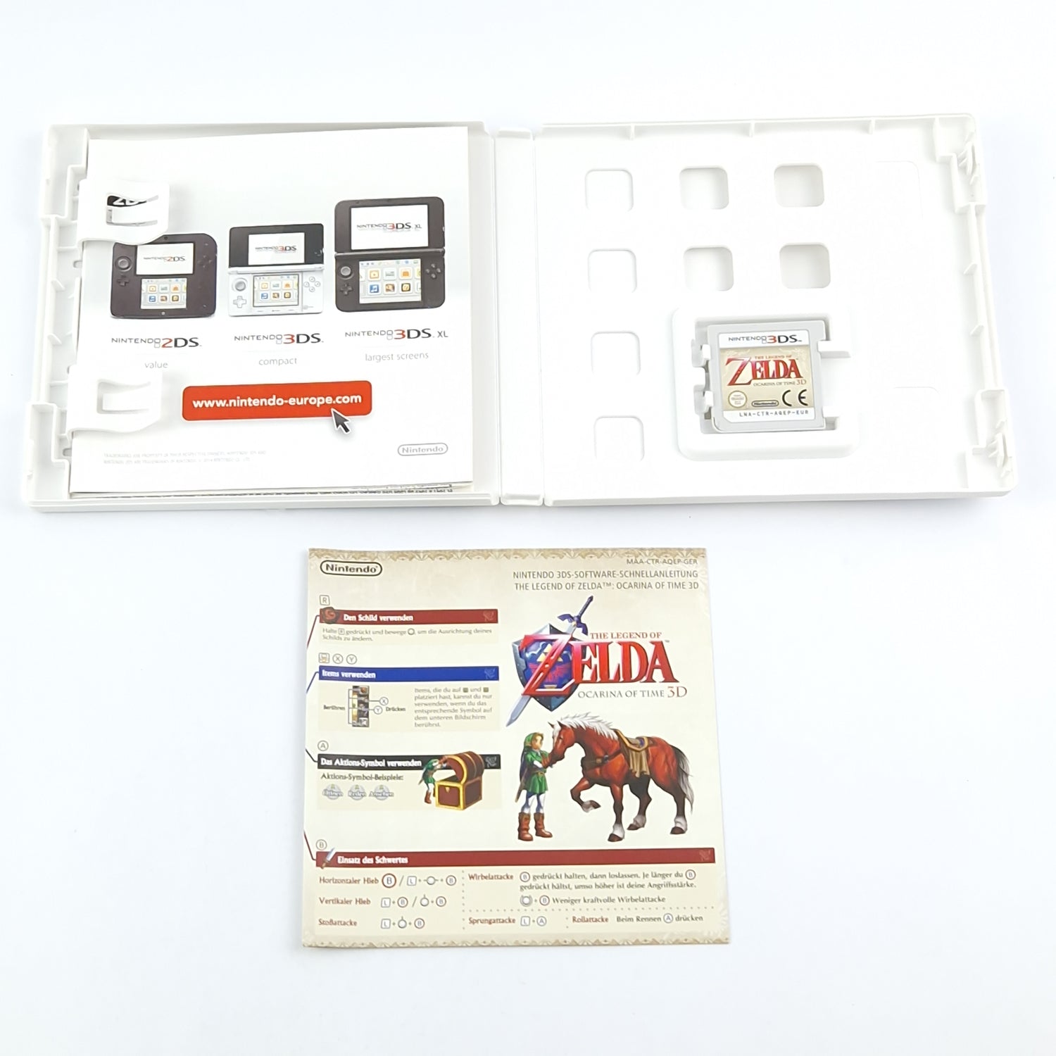 Nintendo 3DS Spiel : Zelda Ocarina of Time 3D - Modul Anleitung OVP / 3 DS 2DS