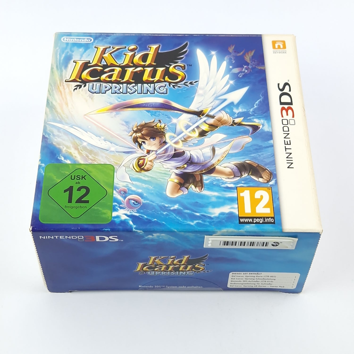 Nintendo 3DS Spiel : Kid Icarus Uprising + 3DS Aufsteller + AR Karten - OVP