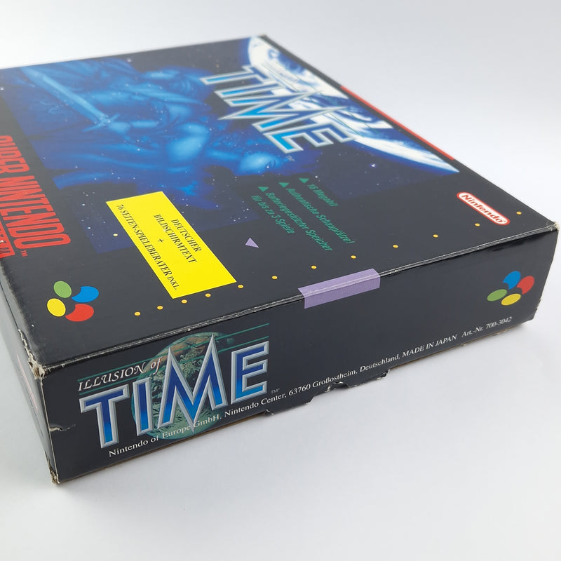 Super Nintendo game: iLLusion of Time - Module game advisor OVP / SNES PAL NOE