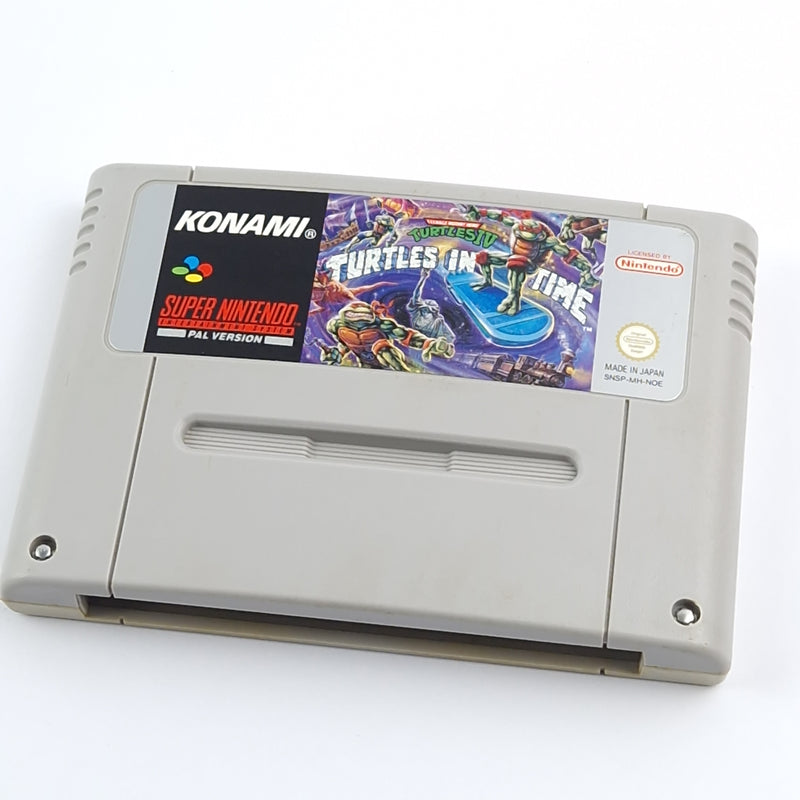 Super Nintendo Game: Turtles IV Turtles in Time - SNES Module Cartridge NOE