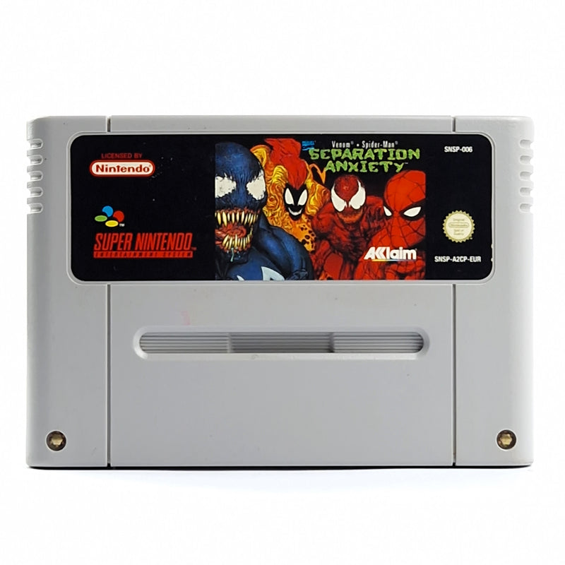 Super Nintendo Spiel : Venom Spider-Man Separation Anxiety - SNES Modul PAL EUR