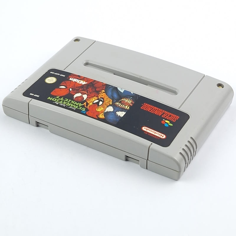 Super Nintendo Spiel : Venom Spider-Man Separation Anxiety - SNES Modul PAL EUR