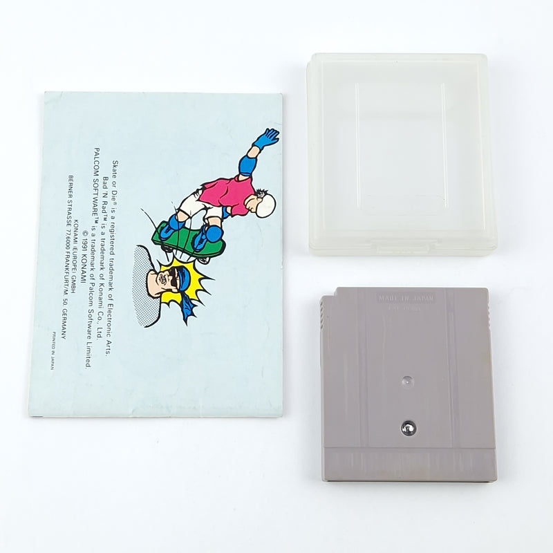 Nintendo Game Boy Classic Game: Bad N Rad + Instructions - Module Cartridge NOE-1