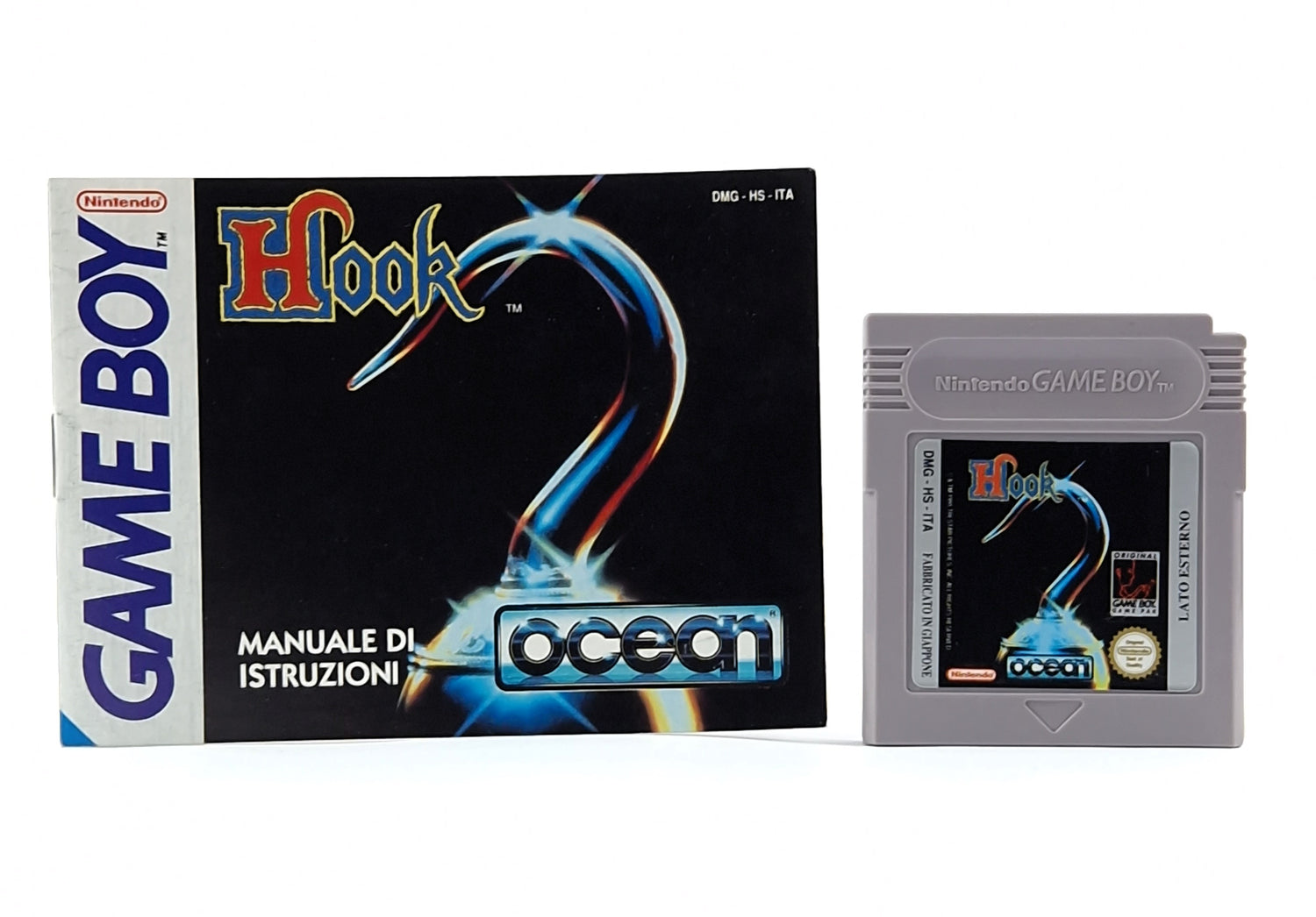 Nintendo Game Boy Classic Game: Hook + Instructions - Module / Italian Vers.