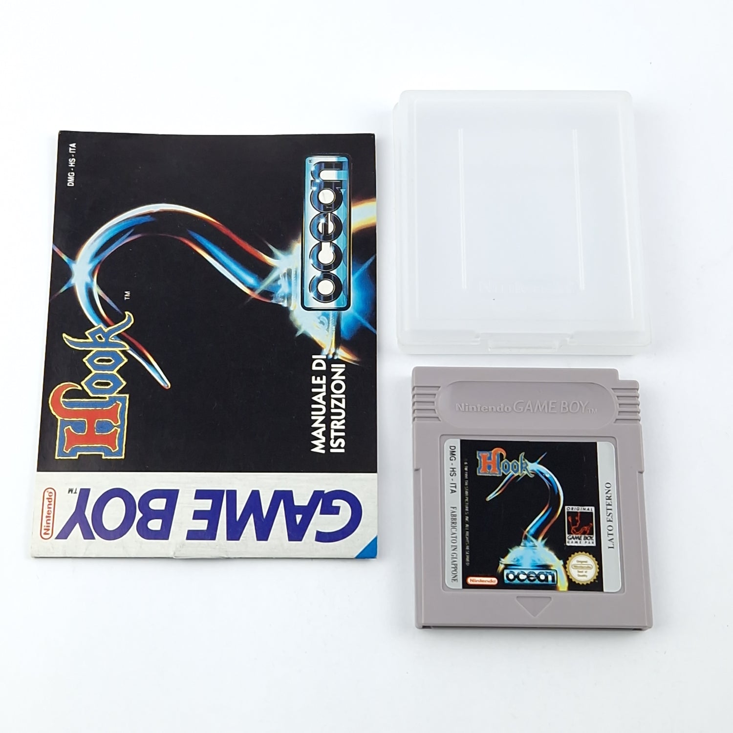 Nintendo Game Boy Classic Spiel : Hook + Anleitung - Modul / italienische Vers.