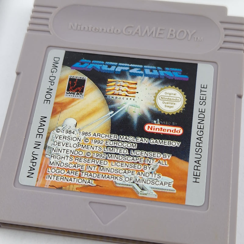 Nintendo Game Boy Classic Spiel : Dropzone + Anleitung - Modul Cartridge NOE