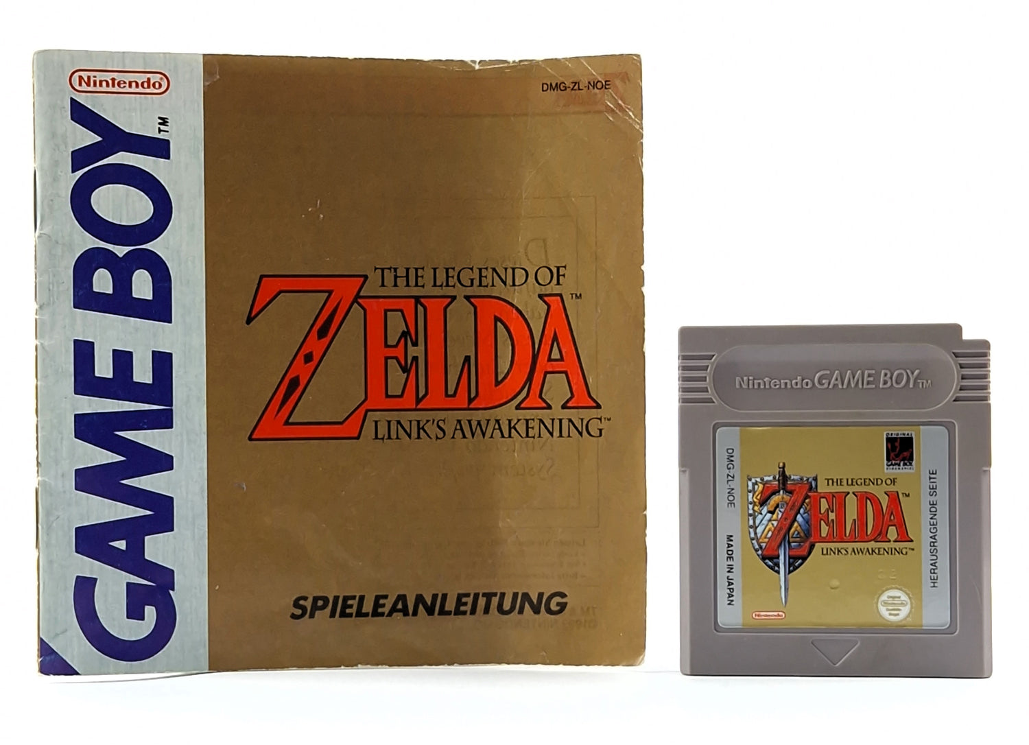 Nintendo Game Boy Classic Spiel : Zelda Links Awakening + Anleitung - Modul NOE