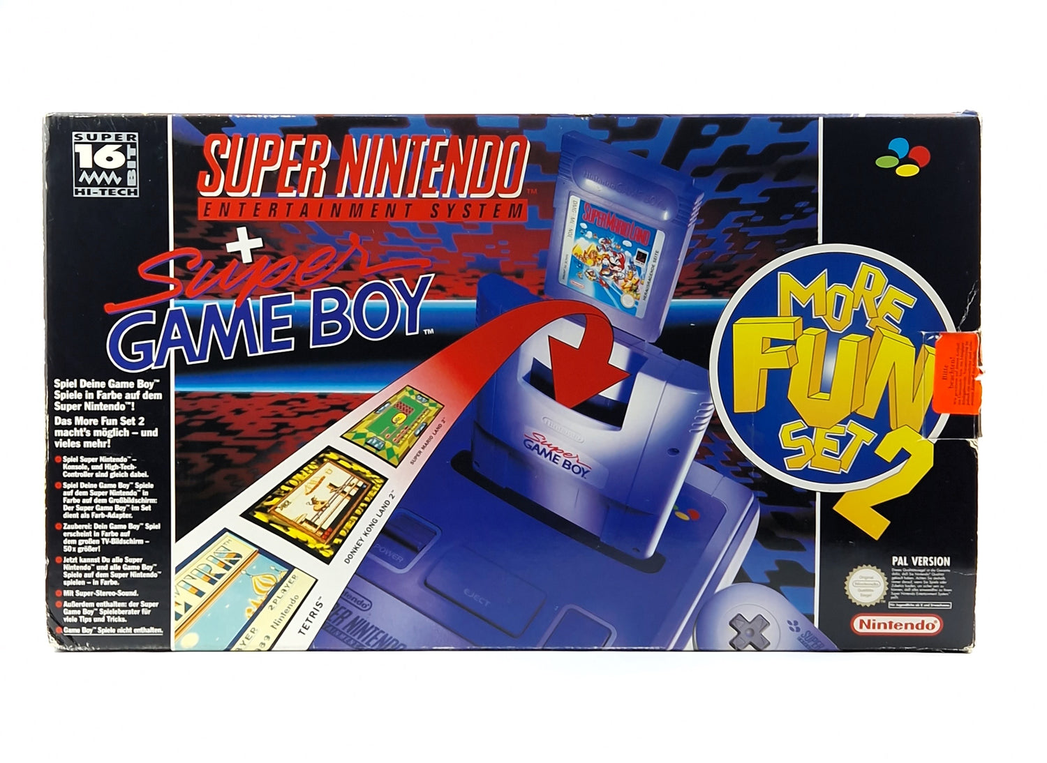 Super Nintendo Console: SNES More FUN Set 2 - OVP Console / incomplete