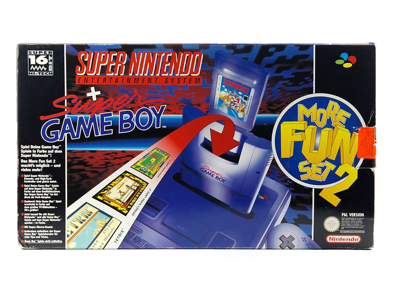Super Nintendo Console: SNES More FUN Set 2 - OVP Console / incomplete