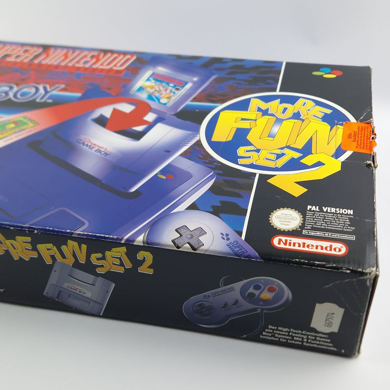 Super Nintendo Console: SNES More FUN Set 2 - OVP Console / incomplete