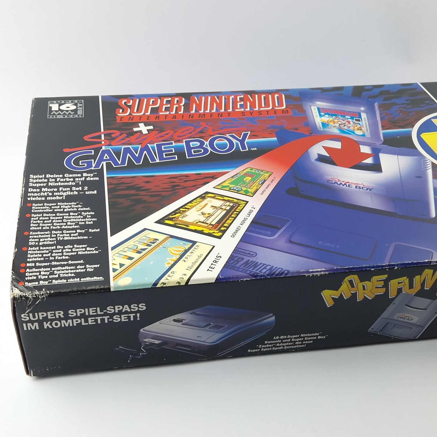 Super Nintendo Console: SNES More FUN Set 2 - OVP Console / incomplete