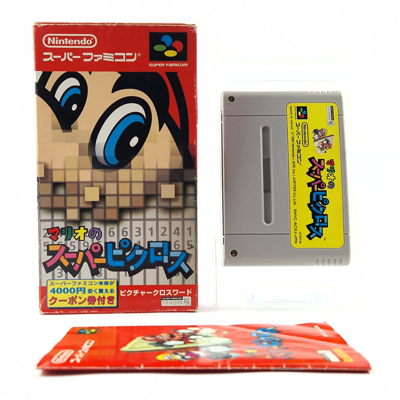 Super Famicom game: Mario's Super Picross - Super Nintendo SNES NTSC-J OVP