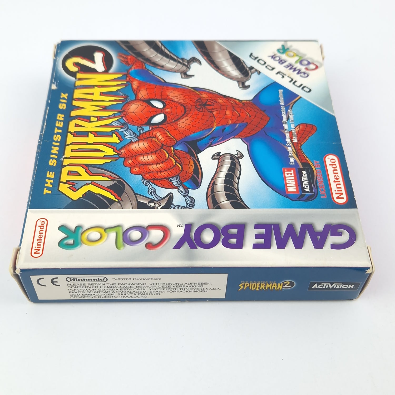 Nintendo Game Boy Color Game: The Sinister Six Spider-Man 2 / OVP GBC EUR