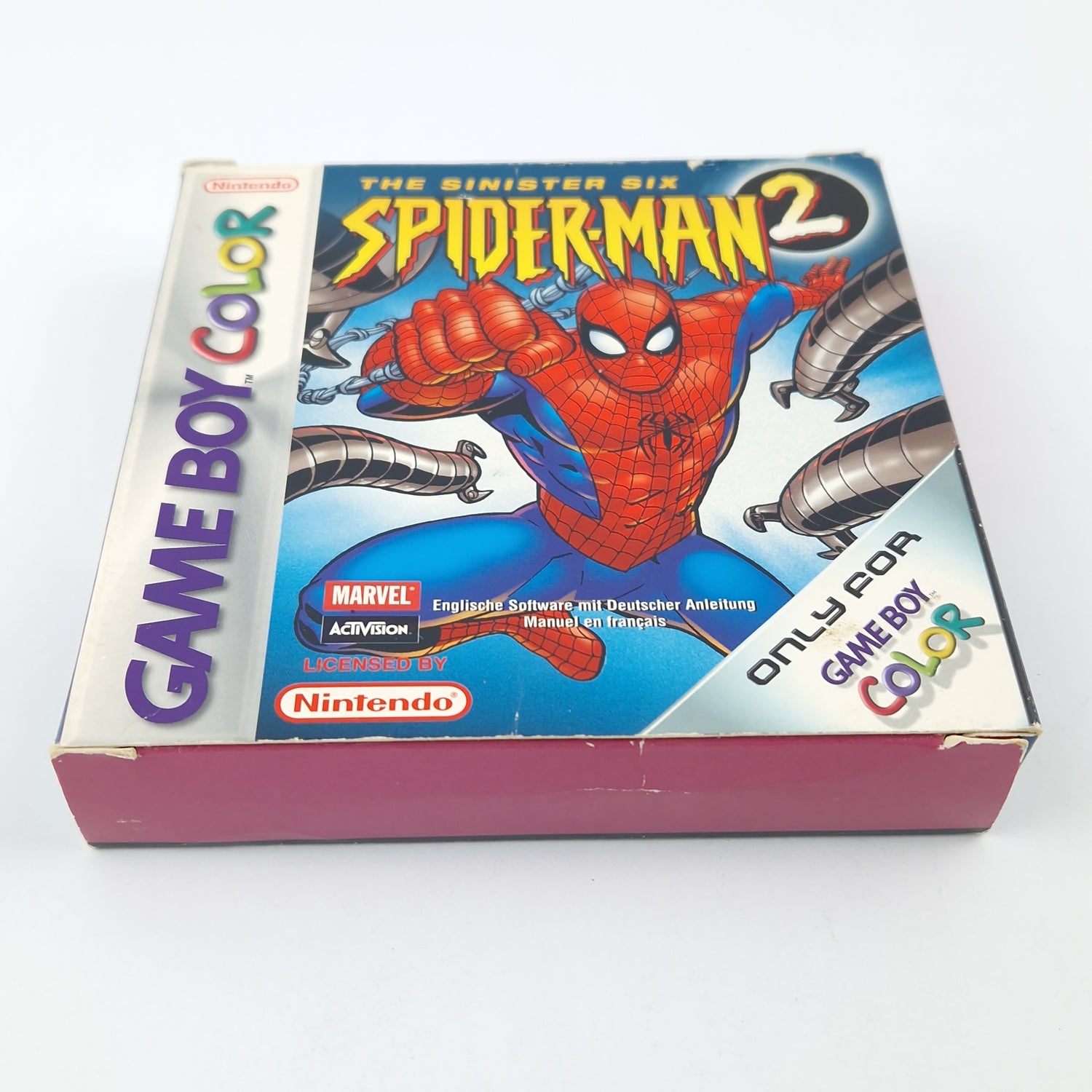 Nintendo Game Boy Color Spiel : The Sinister Six Spider-Man 2 / OVP GBC EUR