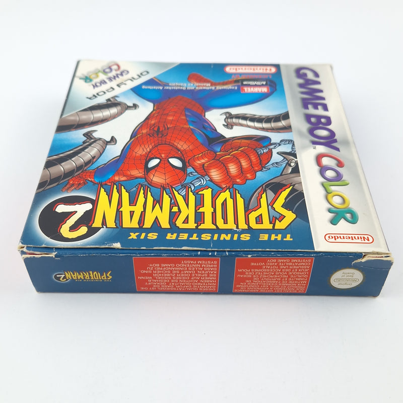 Nintendo Game Boy Color Spiel : The Sinister Six Spider-Man 2 / OVP GBC EUR