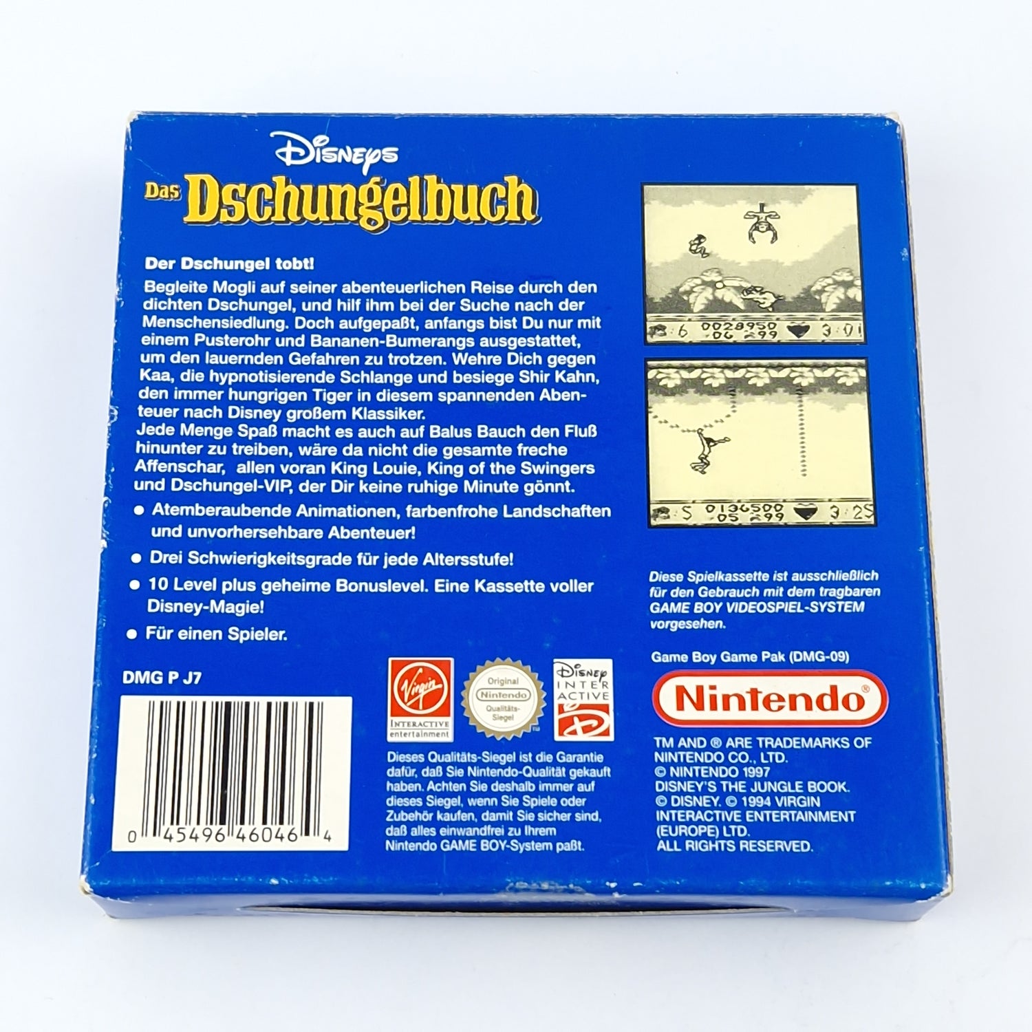 Nintendo Game Boy Classic Spiel : Disneys Das Dschungelbuch - GAMEBOY OVP NNOE