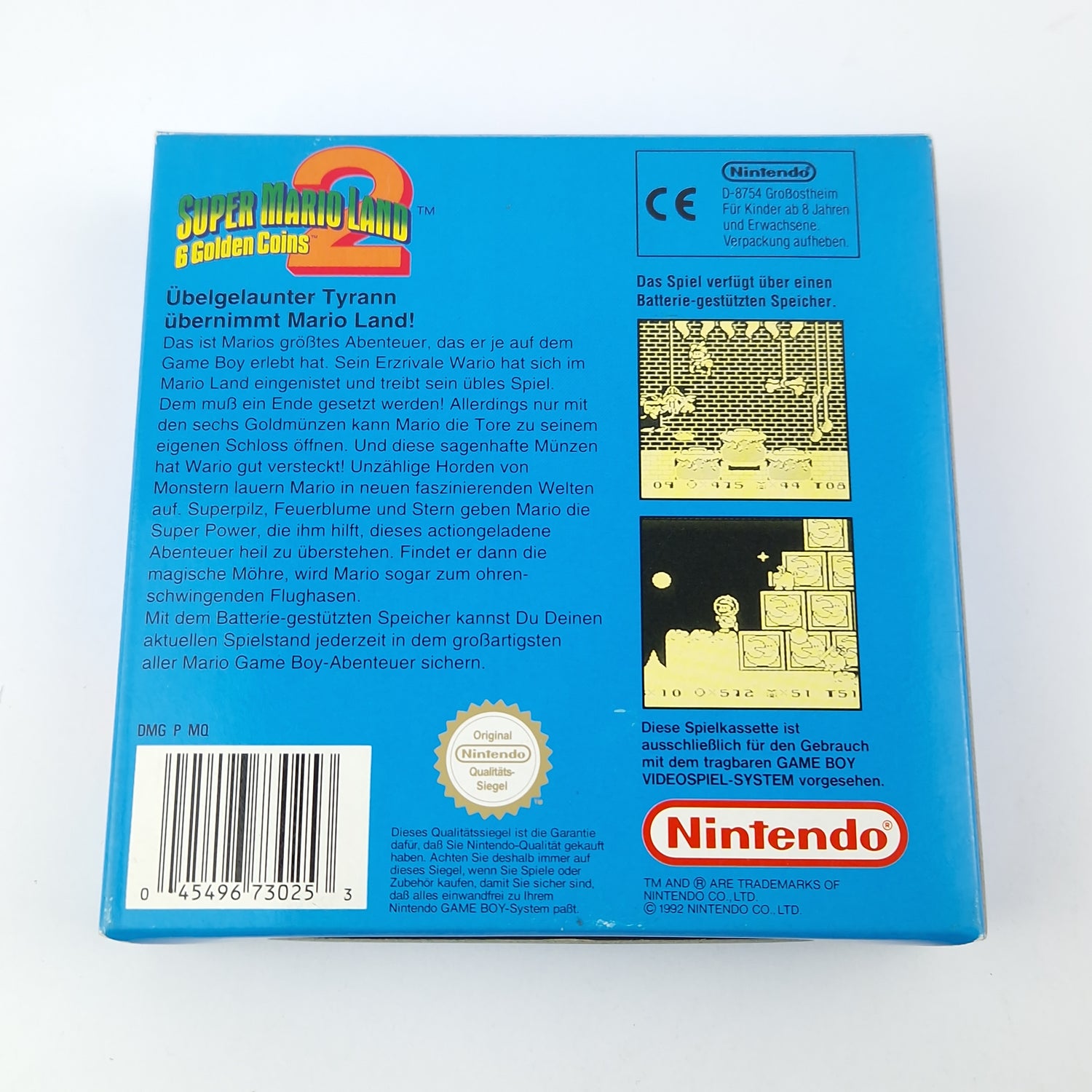 Nintendo Game Boy Classic Spiel : Super Mario Land 2 6 Golden Coins  GAMEBOY OVP