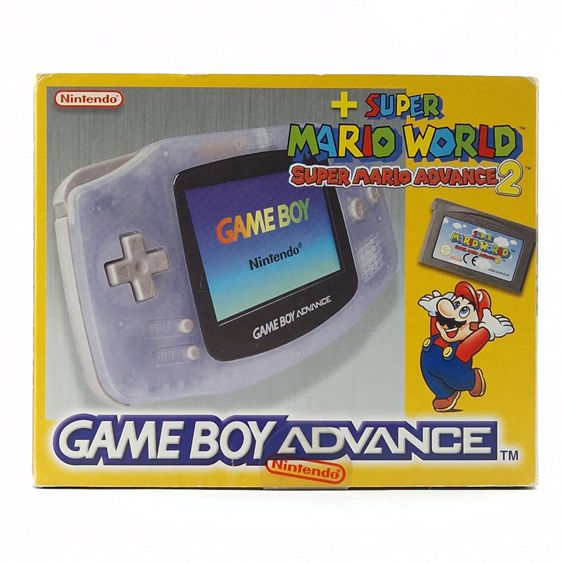 Nintendo Game Boy Advance + Super Mario World Bundle Pak OVP - PAL Console GBA