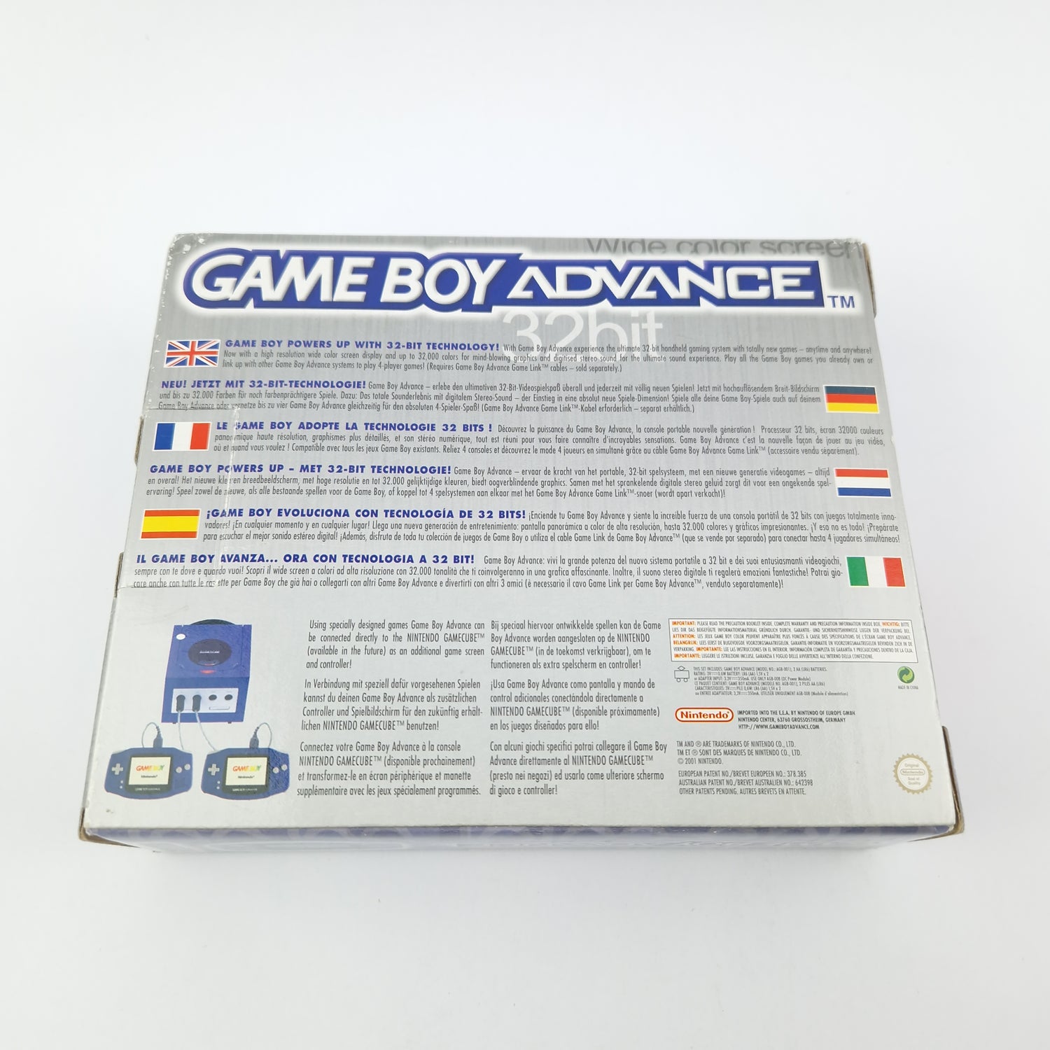 Nintendo Game Boy Advance + Super Mario World Bundle Pak OVP - PAL Konsole GBA