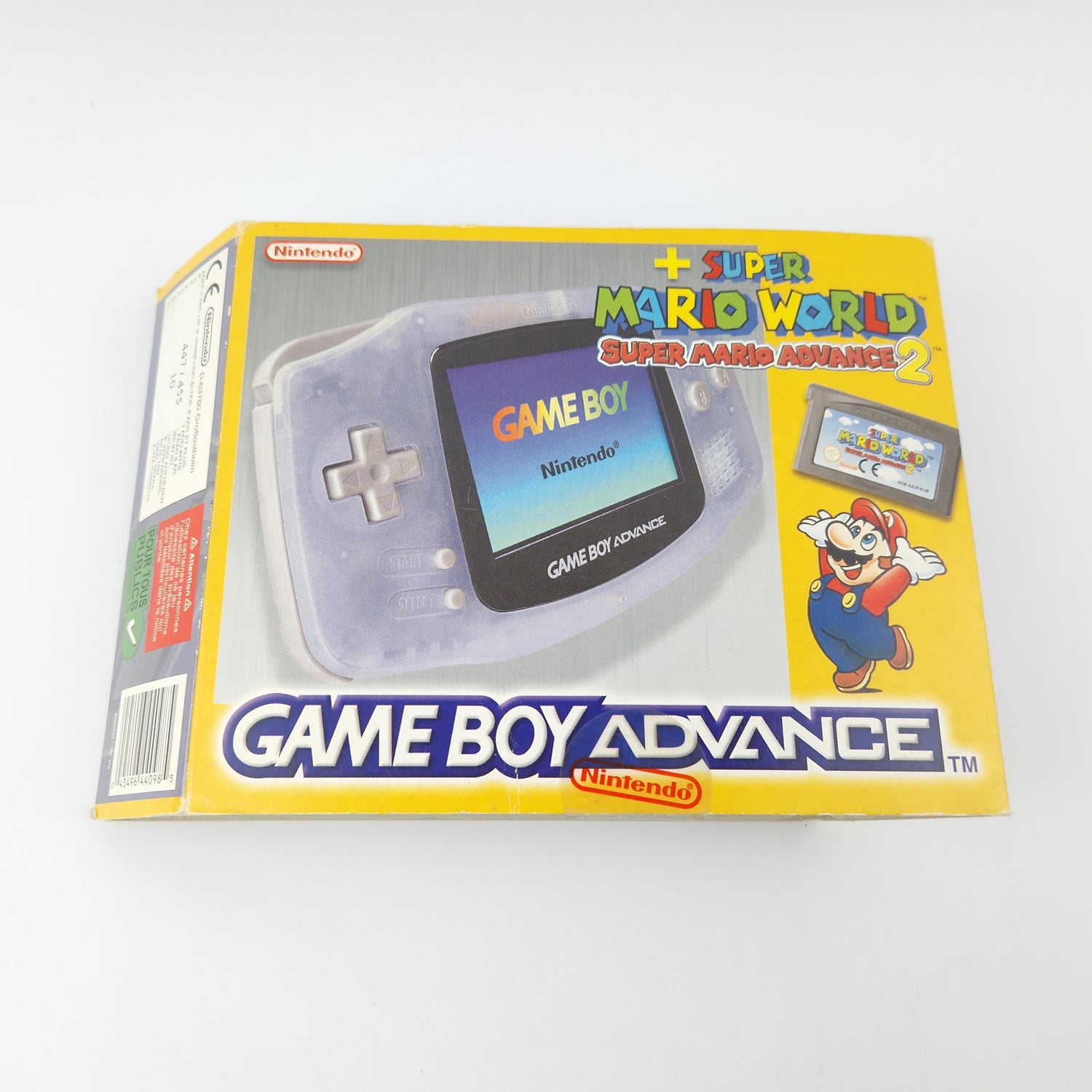 Nintendo Game Boy Advance + Super Mario World Bundle Pak OVP - PAL Console GBA