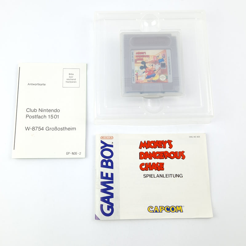 Nintendo Game Boy Classic Spiel : Mickeys Dangerous Chase - OVP GAMEBOY PAL NOE