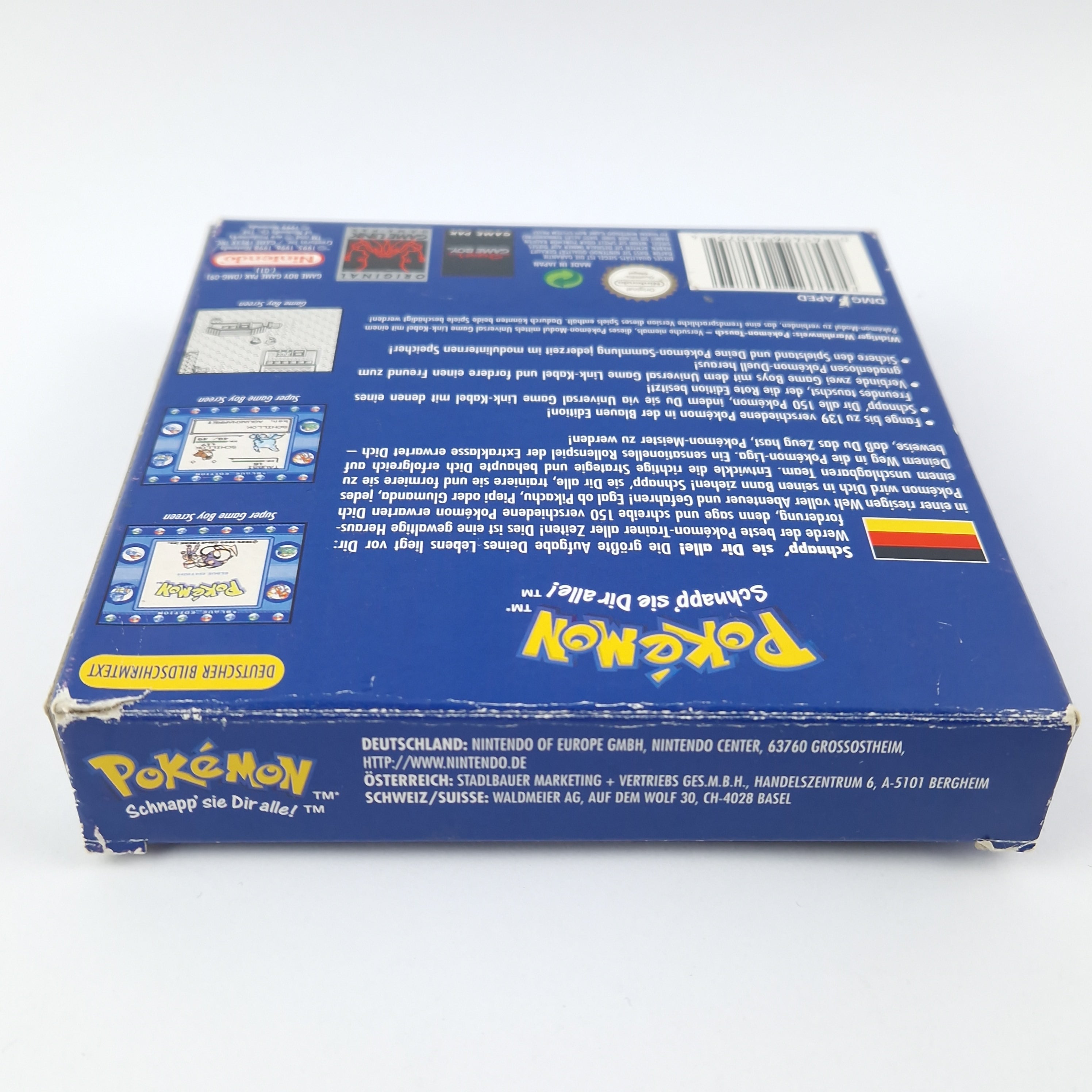 Nintendo Gameboy Spiel : Pokemon Blaue Edition - Game Boy Classic OVP NNOE
