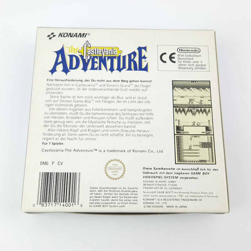 Nintendo Gameboy Spiel : The Castlevania Adventure - Game Boy Classic OVP NOE