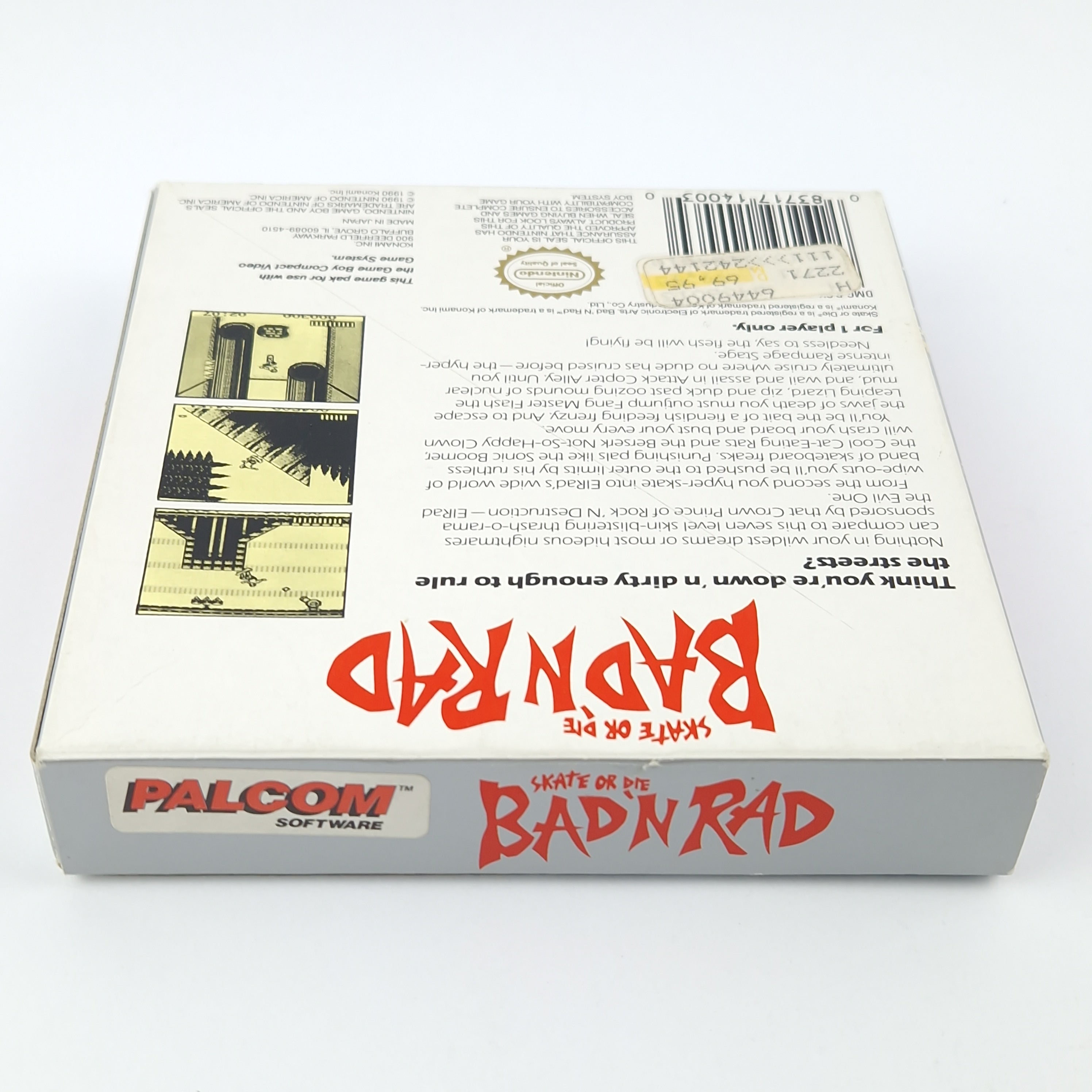 Nintendo Gameboy Spiel : Skate or Die Bad N Rad - GAME BOY Classic OVP NTSC USA