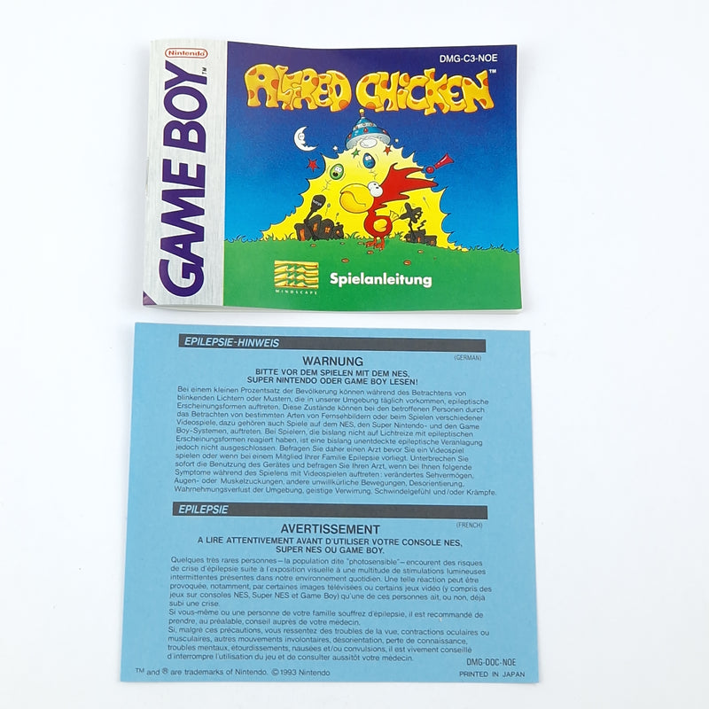 Nintendo Gameboy Game: Alfred Chicken - GAME BOY Classic / OVP PAL NOE