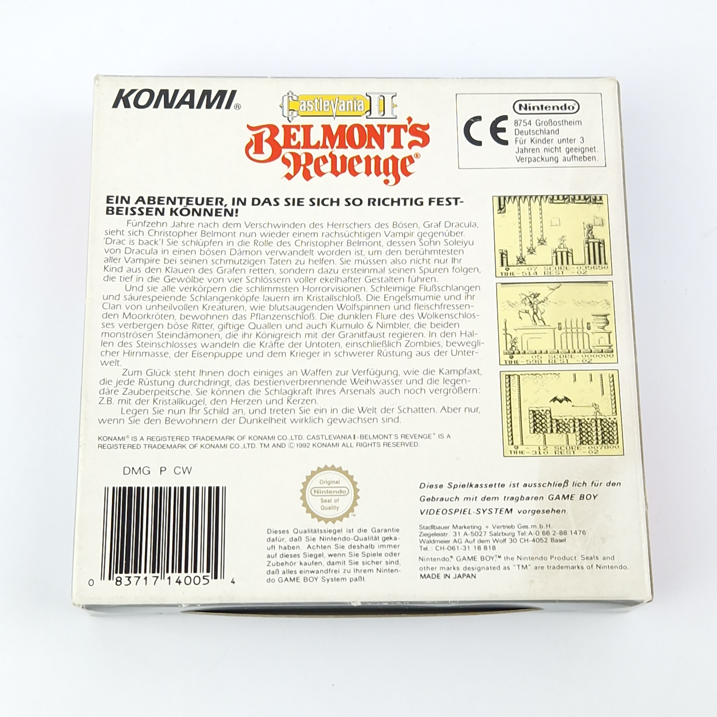 Nintendo Gameboy Spiel : Castlevania II Belmonts Revenge - GAME BOY Classic OVP