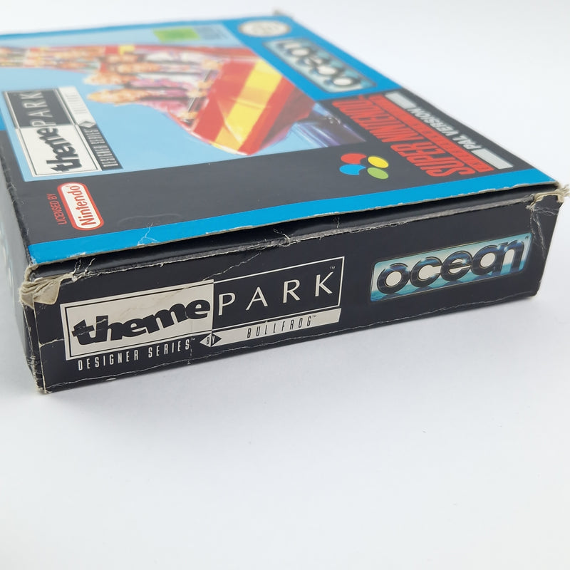 Super Nintendo Spiel : Theme Park - Modul Anleitung OVP - SNES PAL NOE