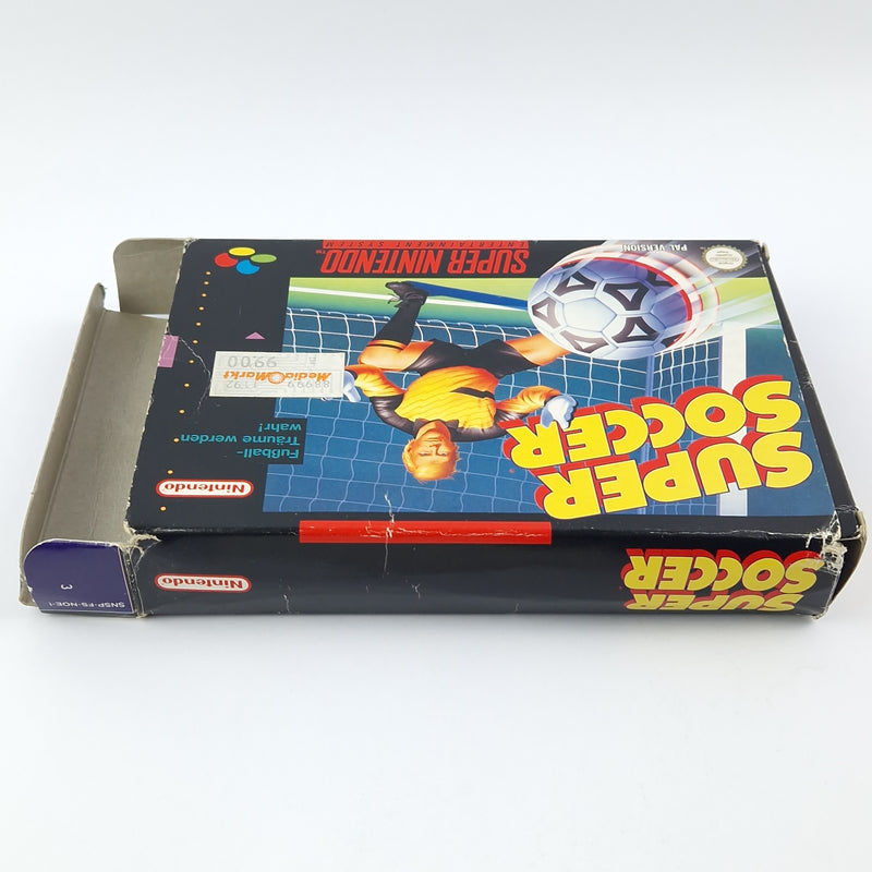 Super Nintendo Spiel : Super Soccer Fußball - Modul Anleitung OVP - SNES NOE-1