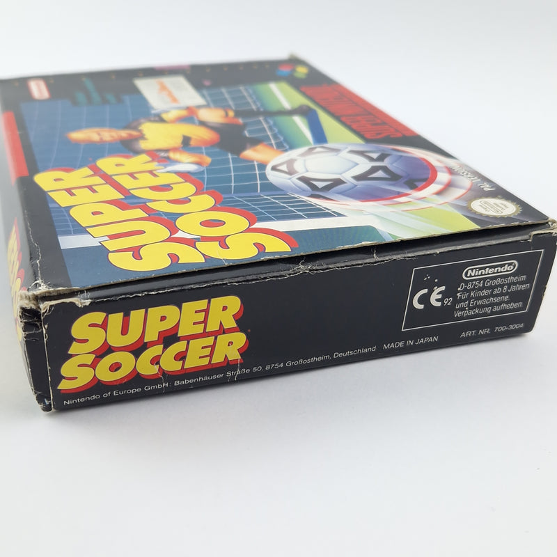 Super Nintendo Spiel : Super Soccer Fußball - Modul Anleitung OVP - SNES NOE-1