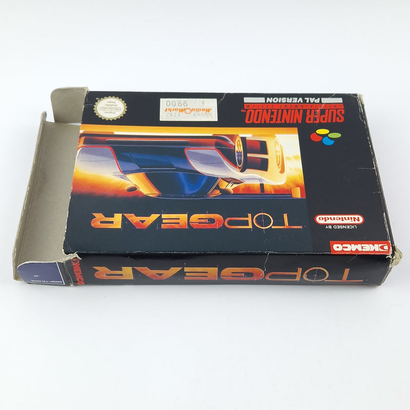 Super Nintendo Spiel : Top Gear - Modul Anleitung OVP - Autorennen SNES PAL NOE
