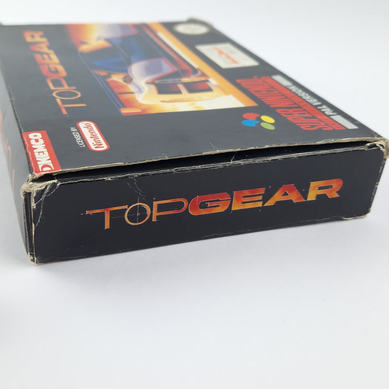 Super Nintendo Spiel : Top Gear - Modul Anleitung OVP - Autorennen SNES PAL NOE