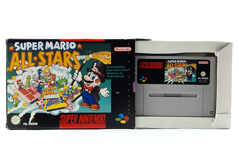 Super Nintendo Spiel : Super Mario Allstars - Modul Anleitung OVP - SNES PAL NOE