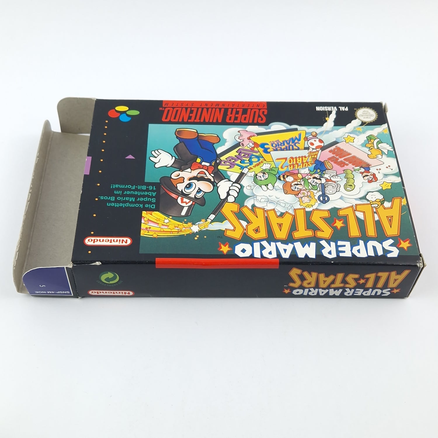 Super Nintendo Spiel : Super Mario Allstars - Modul Anleitung OVP - SNES PAL NOE