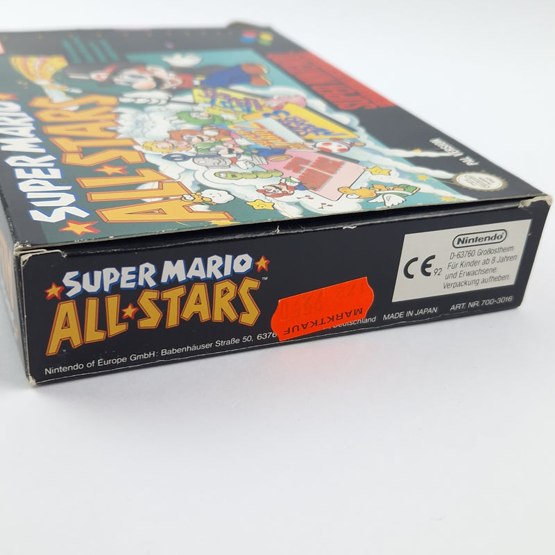 Super Nintendo Spiel : Super Mario Allstars - Modul Anleitung OVP - SNES PAL NOE