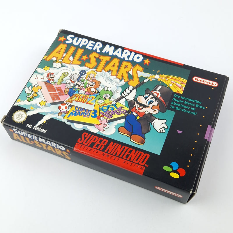 Super Nintendo Spiel : Super Mario Allstars - Modul Anleitung OVP - SNES PAL NOE