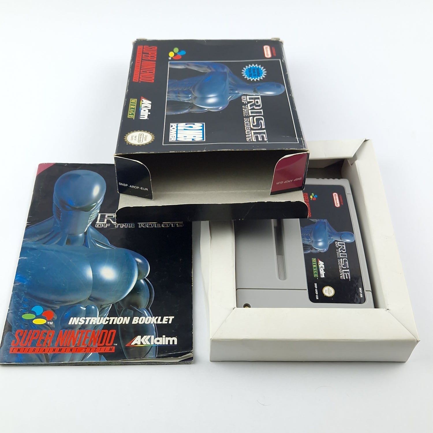 Super Nintendo Game: Rise of the Robots - Module & OVP - SNES PAL EUR
