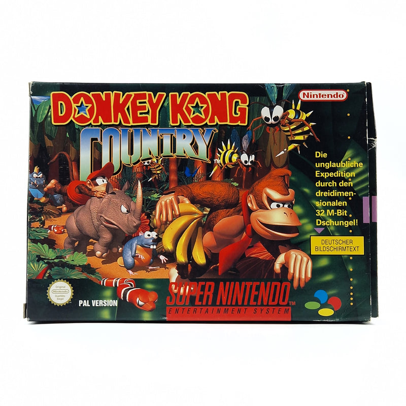 Super Nintendo Spiel : Donkey Kong Country 1 - Modul & OVP / SNES PAL NOE