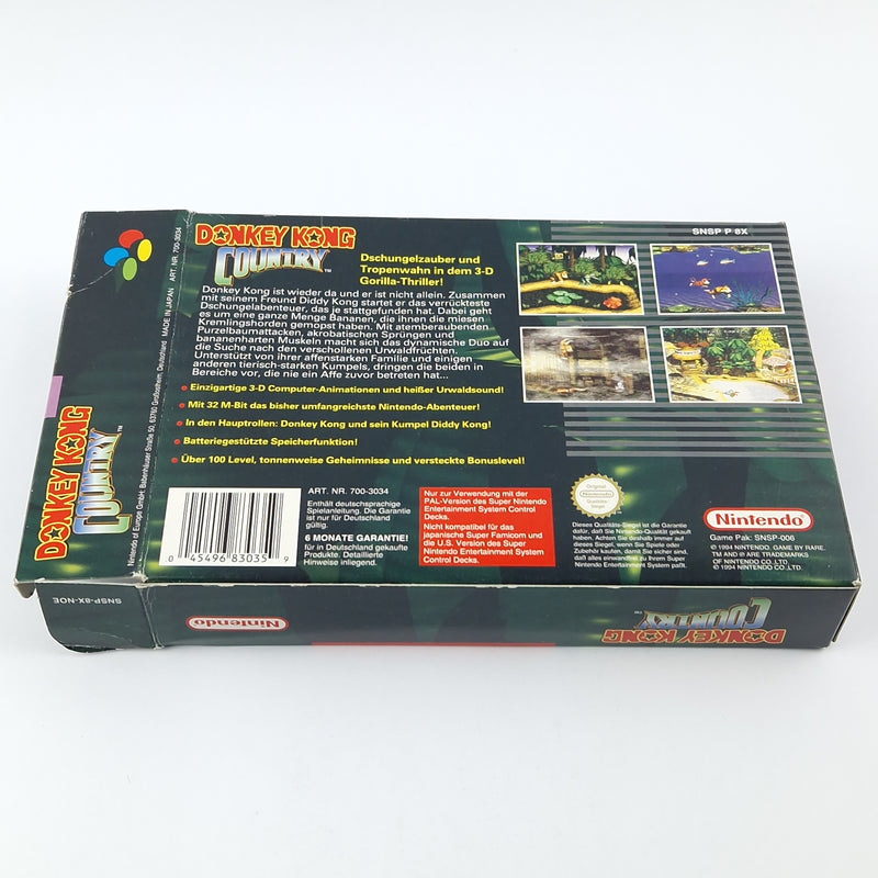 Super Nintendo Spiel : Donkey Kong Country 1 - Modul & OVP / SNES PAL NOE