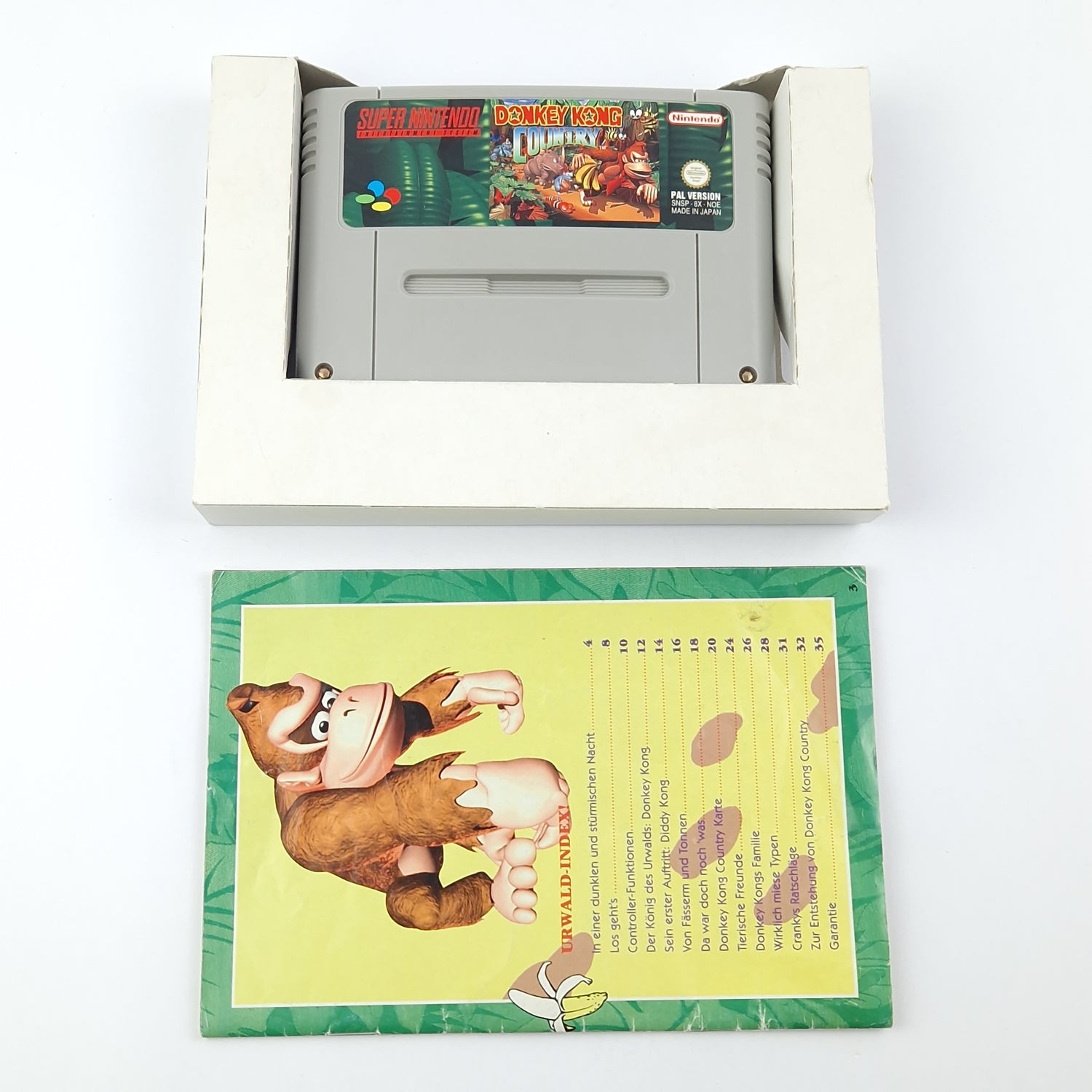 Super Nintendo Spiel : Donkey Kong Country 1 - Modul & OVP / SNES PAL NOE