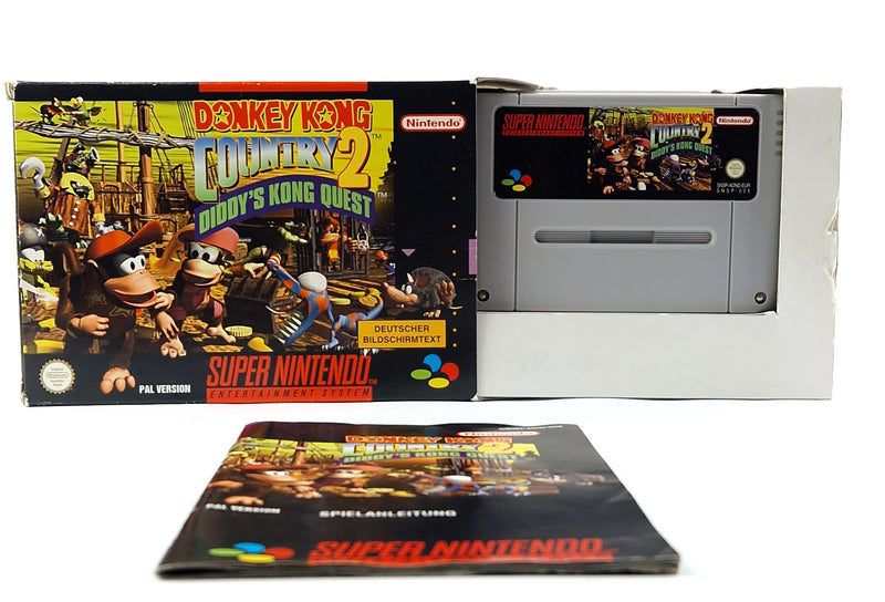 Super Nintendo Spiel : Donkey Kong Country 2 - Modul Anleitung OVP SNES PAL NOE